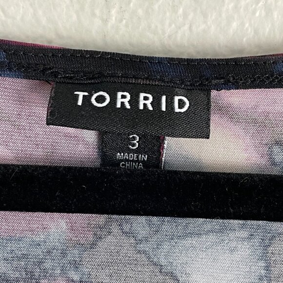 Torrid Womens Plus 3X Studio Knit Surplice Wrap Long Sleeve Top Stretch Shirt - Picture 6 of 13